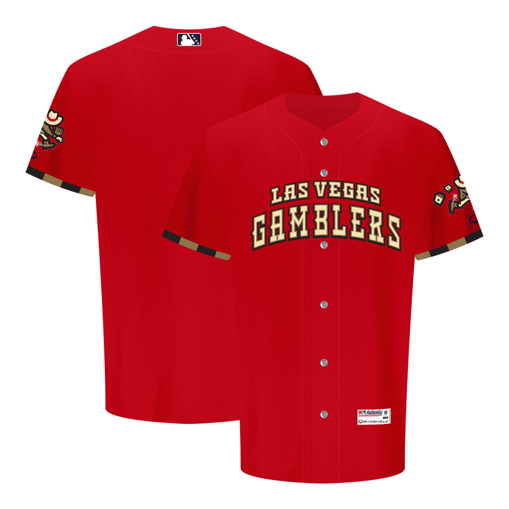 Las Vegas Gamblers Wilson 2024 Theme Night Collection Red Authentic Je