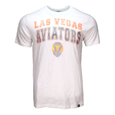 Men's Las Vegas Aviators '47 Brand Aviator Stadium Wave White Scrum Short Sleeve T-Shirt