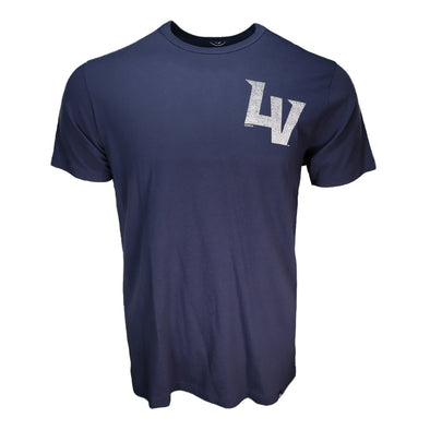 Men's Las Vegas Aviators '47 Brand Left Chest LV Navy Turn Back Franklin Short Sleeve T-Shirt