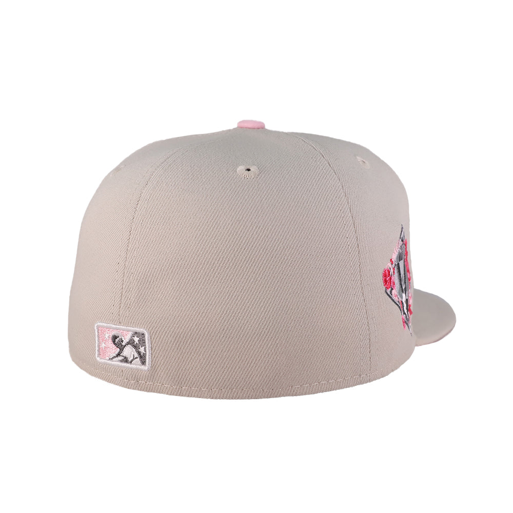 Las Vegas Aviators New Era On-Field 2023 Mother's Day LV Cream/Pink 59FIFTY Fitted Hat 6 7/8