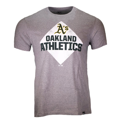 Oakland Athletics '47 Brand Super Rival Gray Short Sleeve T-Shirt