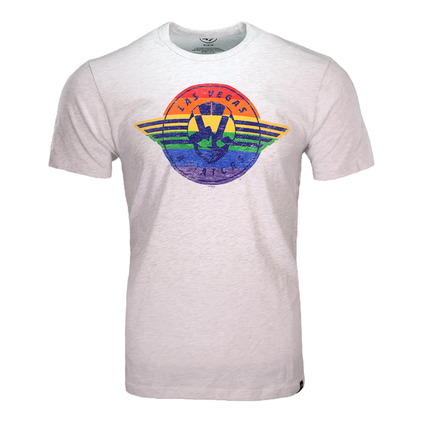 Men's Las Vegas Aviators '47 Brand Retro Logo Imprint Club Pride Gray Short Sleeve T-Shirt
