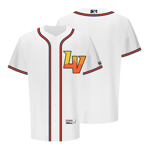 Las Vegas Reyes de Plata Wilson Home LV White Authentic Jersey – The Fly  Zone - Official Store of the Las Vegas Aviators