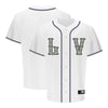 Men's Las Vegas Reyes de Plata OT Sports Home LV White Replica Jersey