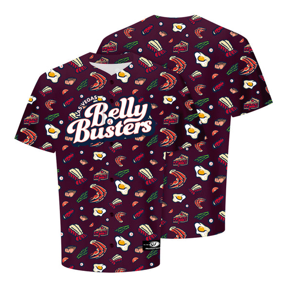 Las Vegas Belly Busters Wilson Theme Night Collection Maroon Authentic Jersey