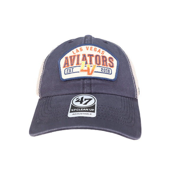 Las Vegas Aviators '47 Brand LVA Est. 2019 Navy Penwald Clean Up Strapback Hat