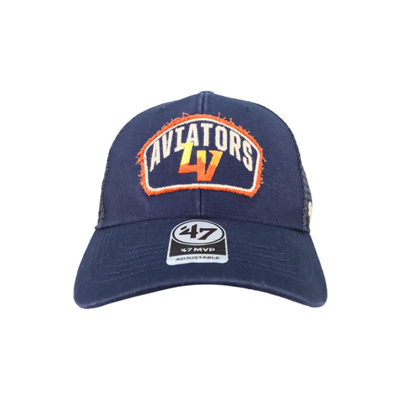 Las Vegas Aviators '47 Brand Aviators LV Cledus Trucker Navy MVP Snapback Hat