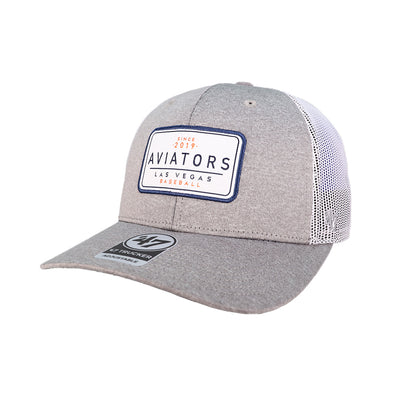 Las Vegas Aviators '47 Brand Aviators Las Vegas Baseball Since 2019 Gray/White Harrington Trucker Snapback Hat