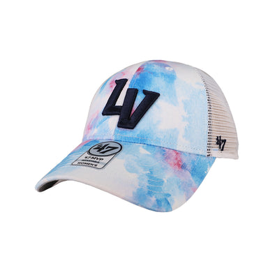 Women's Las Vegas Aviators '47 Brand LV Casey Trucker White/Tie Dye MVP Snapback Hat