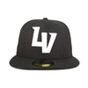 Las Vegas Aviators New Era LV Black/White 59FIFTY Fitted Hat