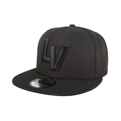 Las Vegas Aviators New Era LV Tonal Black 9FIFTY Snapback Hat