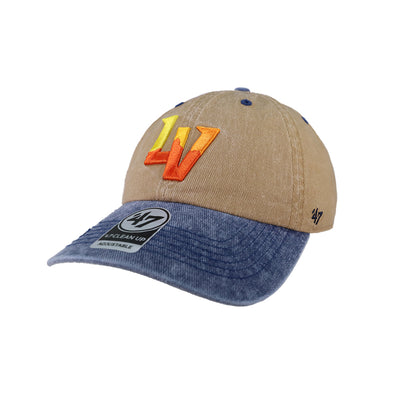 Las Vegas Aviators '47 Brand LV Khaki/Navy Dye Eldin Clean Up Strapback Hat
