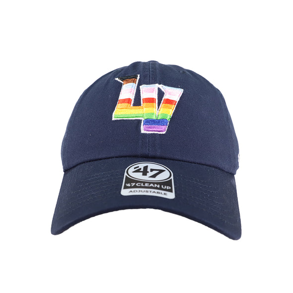 Las Vegas Aviators '47 Brand LV Pride Navy Clean Up Strapback Hat