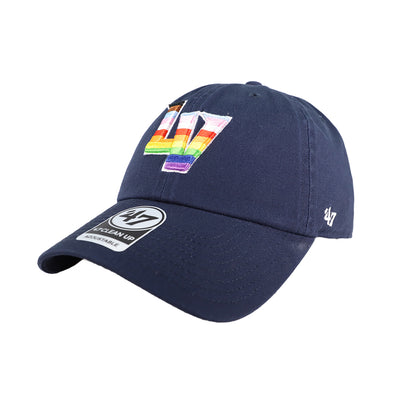 Las Vegas Aviators '47 Brand LV Pride Navy Clean Up Strapback Hat