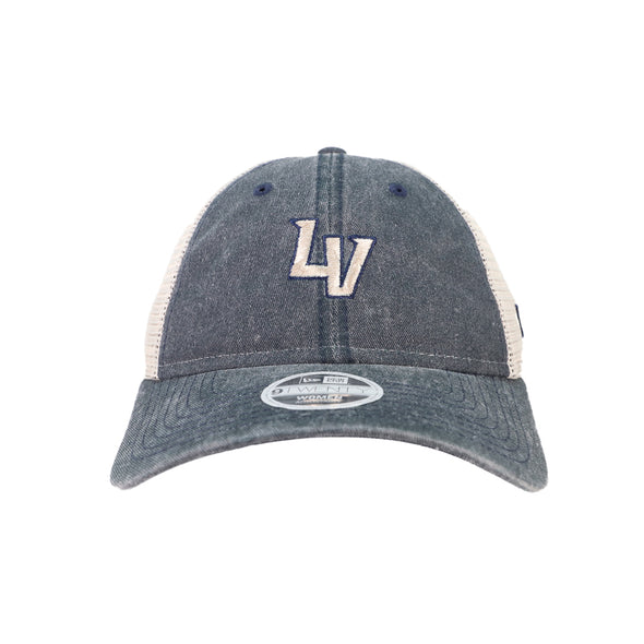 Women's Las Vegas Aviators New Era LV Micro Navy/White 9TWENTY Strapback Hat