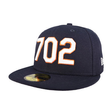 Las Vegas Aviators New Era 702 Area Code LV Navy 59FIFTY Fitted Hat