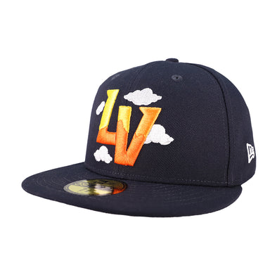 Las Vegas Aviators New Era LV Clouds Navy 59FIFTY Fitted Hat
