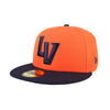 Las Vegas Aviators New Era LV Tonal Skyline Orange/Navy 59FIFTY Fitted Hat