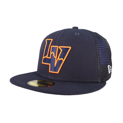 Las Vegas Aviators New Era LV Outline Navy 59FIFTY Fitted Hat