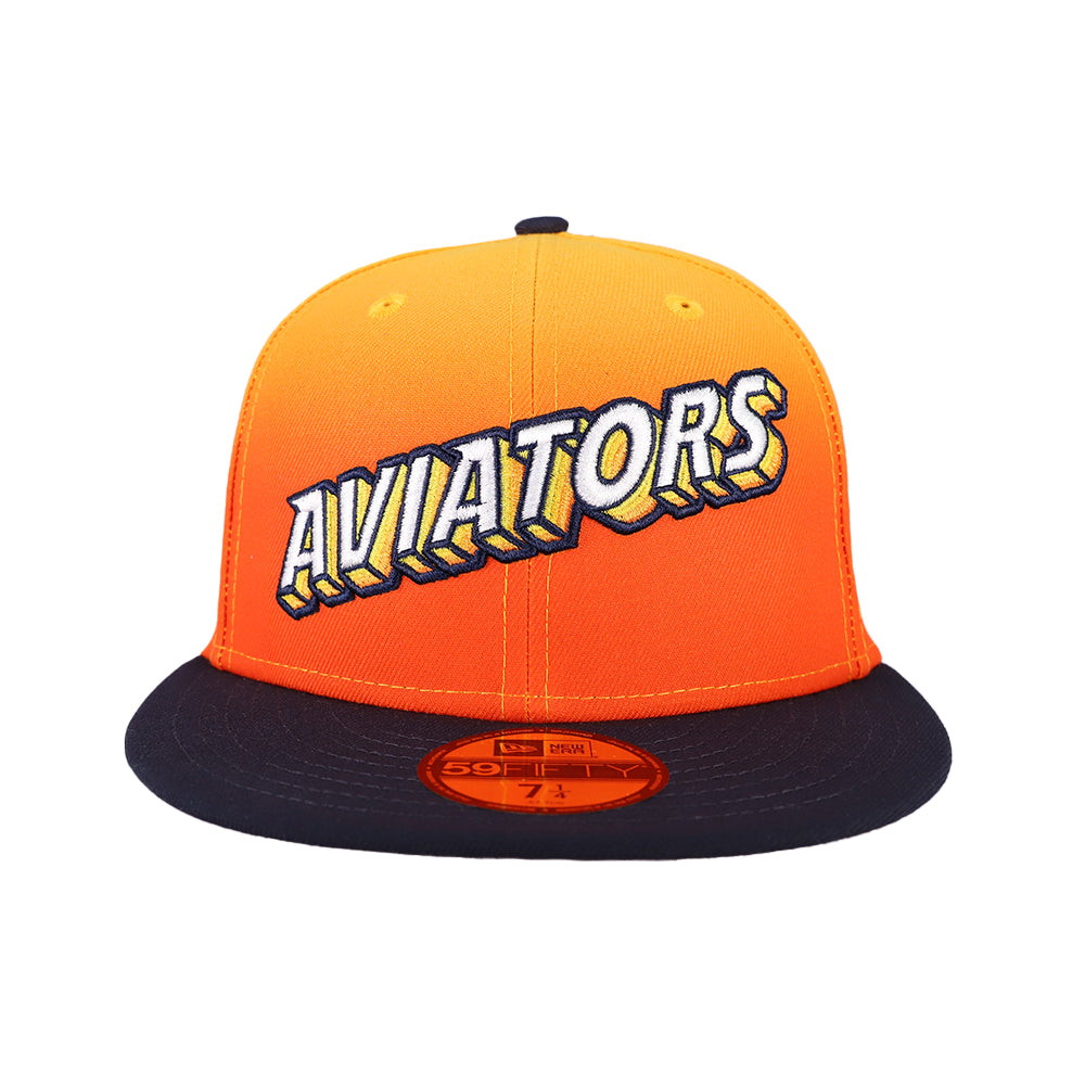 Las Vegas Aviators New Era Aviator Navy/Orange 59FIFTY Fitted Hat 7 3/8