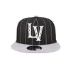 Las Vegas Reyes de Plata New Era LV Pinstripe Black/Gray 9FIFTY Snapback Hat