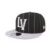 Las Vegas Reyes de Plata New Era LV Pinstripe Black/Gray 9FIFTY Snapback Hat