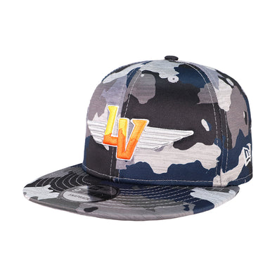 Las Vegas Aviators New Era Winged LV Navy/Camo 9FIFTY Snapback Hat