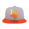 Las Vegas Aviators New Era 5 Panel Multi Hit LV Gray/Orange 59FIFTY Fitted Hat
