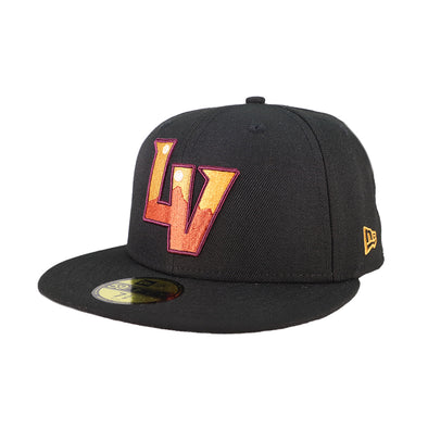 Las Vegas Aviators New Era LV Sunsets Black 59FIFTY Fitted Hat