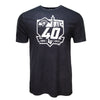 Men's Las Vegas Aviators Champion 40th Anniversary Razorback Black Vintage Wash Short Sleeve T-Shirt