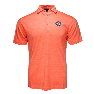 Men's Las Vegas Aviators Columbia Primary Logo Omni-Wick Set II Orange Short Sleeve Polo