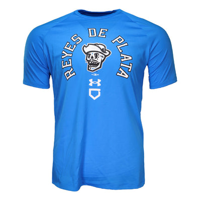 Men's Las Vegas Reyes de Plata Under Armour Skull Blue Tech Short Sleeve T-Shirt