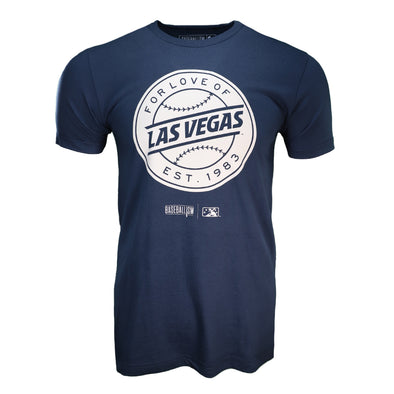 Men's Las Vegas Aviators Baseballism For Love of Las Vegas Navy Short Sleeve T-Shirt