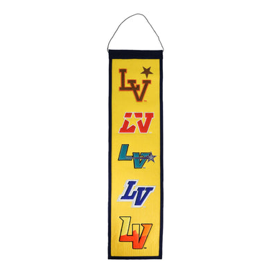 Las Vegas Aviators Wincraft Las Vegas Baseball Logos Yellow/Navy 8x32 Wool Banner