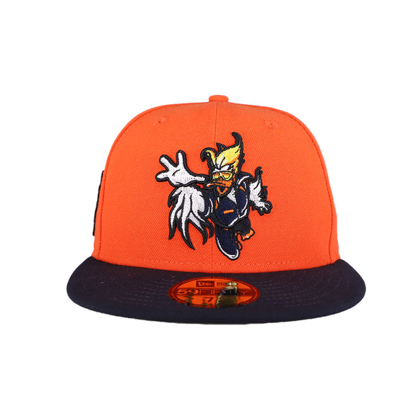 Las Vegas Aviators New Era Marvel's Defenders of the Diamond Orange/Navy 59FIFTY Fitted Hat