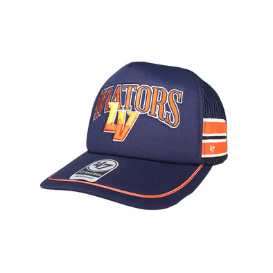 Las Vegas Aviators '47 Brand Aviators LV Navy Sideband Trucker Snapback Hat