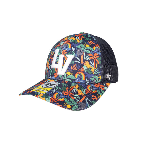 Kids' Las Vegas Aviators '47 Brand LV Navy Jungle Gym Trucker Snapback Hat