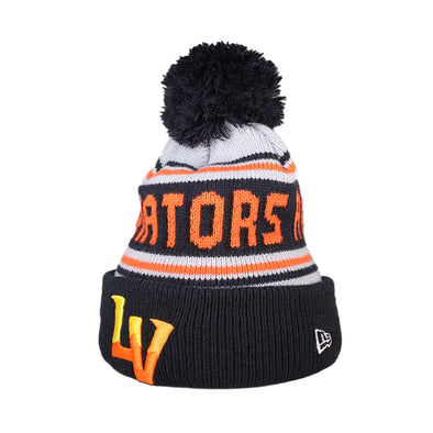 Las Vegas Aviators New Era LV Knit Navy/Gray/Orange Beanie