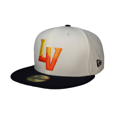 Las Vegas Aviators New Era LV Chrome White/Navy 59FIFTY Fitted Hat