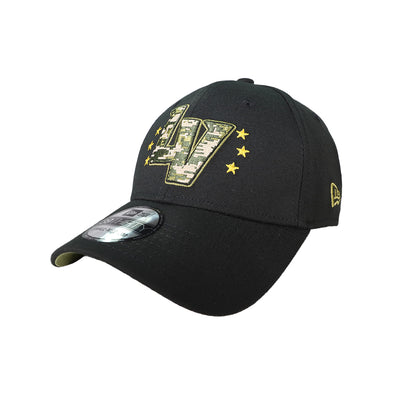 Las Vegas Aviators New Era 2024 Armed Forces Weekend LV Black 39THIRTY Stretch Fit Hat