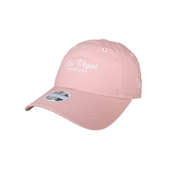 Women's Las Vegas Aviators New Era LVA Script Pink 9TWENTY Strapback Hat