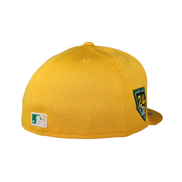 Oakland Athletics New Era 2024 On-Field Spring Training Yellow 59FIFTY Fitted Hat