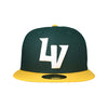 Las Vegas Aviators New Era LV/A's Affiliate Green/Yellow 59FIFTY Fitted Hat