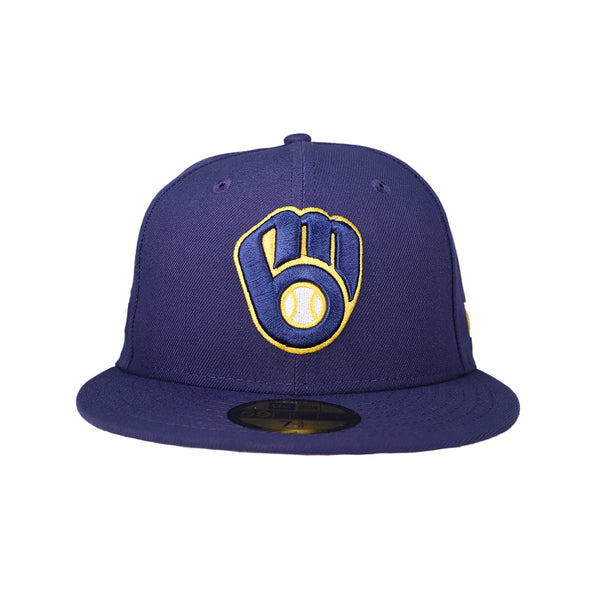 Milwaukee Brewers New Era Big League Weekend Navy 59FIFTY Fitted Hat