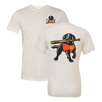 Las Vegas Aviators Bella Canvas Finn the Bat Dog Retirement Oatmeal Tri-Blend Short Sleeve T-Shirt
