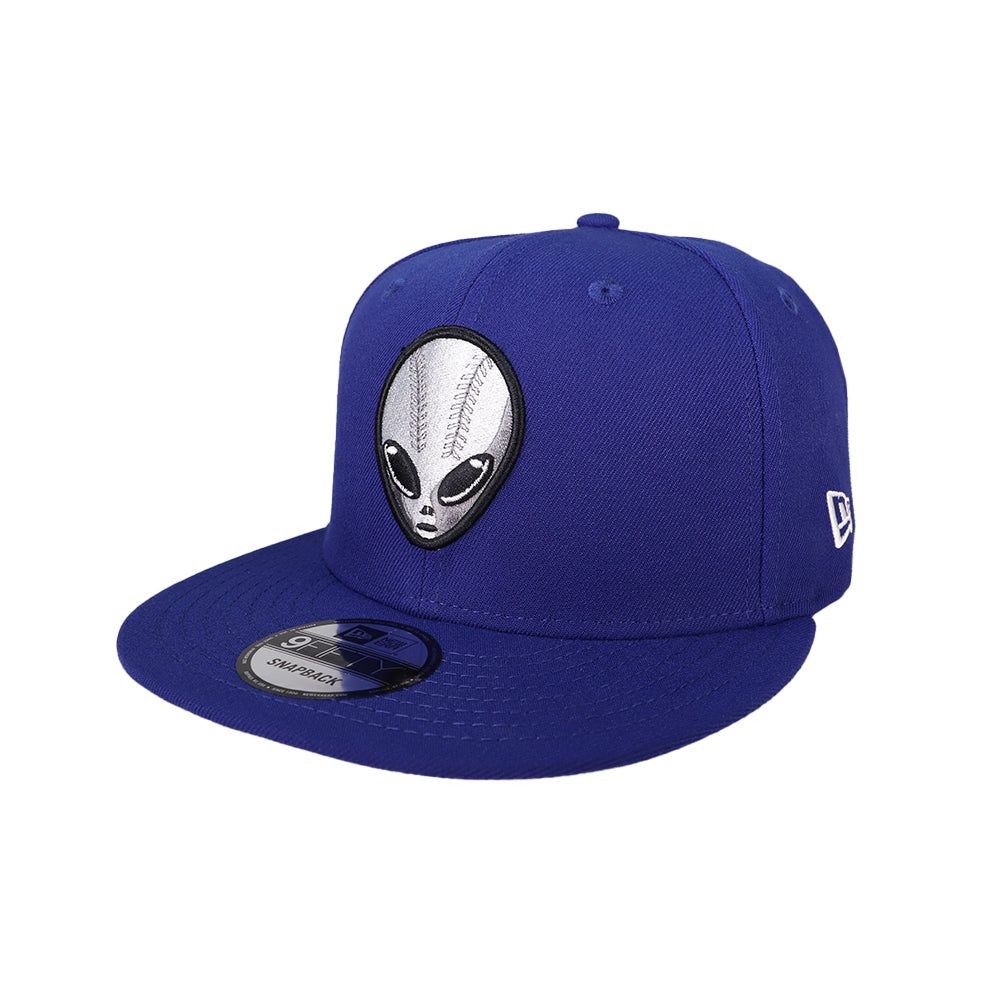 51s New Era Alien Head Dark Royal 9FIFTY Snapback Hat – The