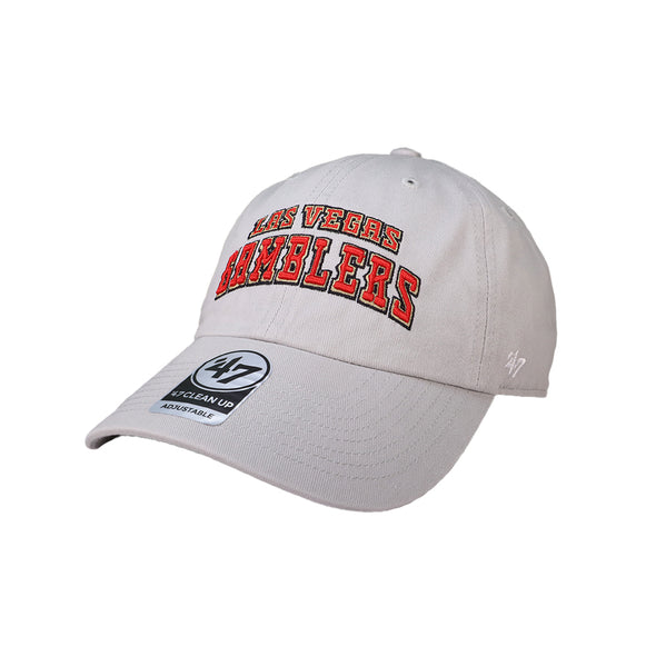 Las Vegas Gamblers '47 Brand Theme Night Collection Wordmark Gray Clean Up Strapback Hat