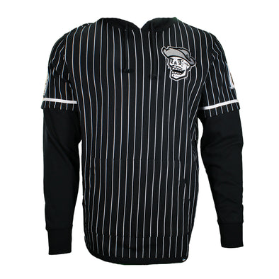 Men's '47 Brand Reyes de Plata Black Pinstripe Shortstop Hoodie