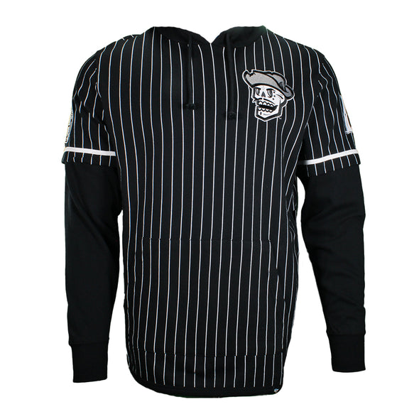 Men's '47 Brand Reyes de Plata Black Pinstripe Shortstop Hoodie