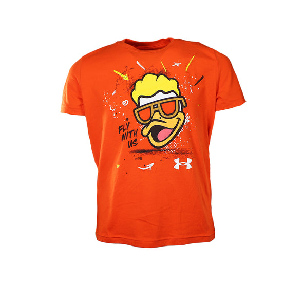 Kids' Las Vegas Aviators Under Armour Spruce Fly With Us Orange Short Sleeve T-Shirt